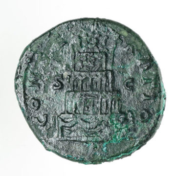 Roman coin from the well