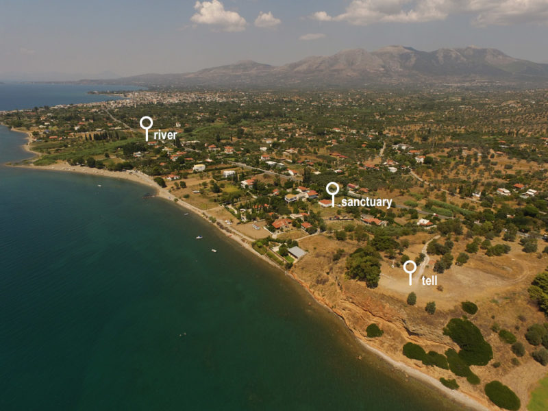 Amarynthos, situation of the sanctuary