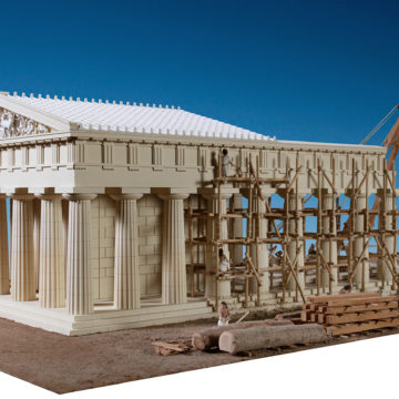 Model of the Doric temple of Apollo