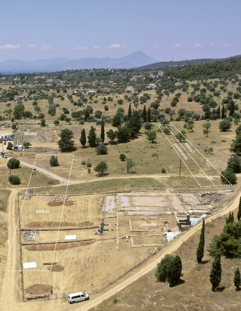 The running tracks of the gymnasium