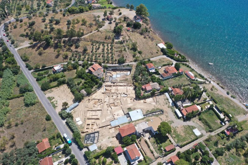 Le chantier de fouille à Amarynthos/Paléoekklisies (2020)