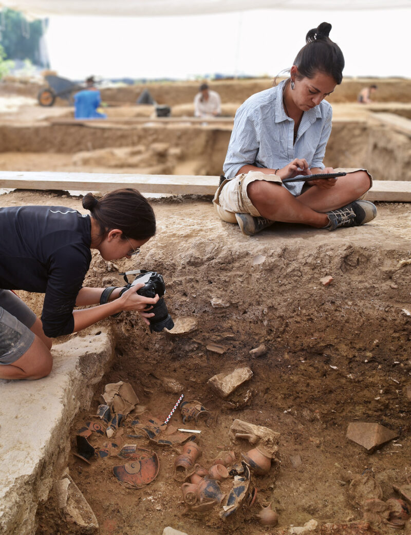 2021 excavation in the temple of Artemis at Amarynthos