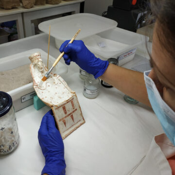 Museum of Eretria, finds restoration