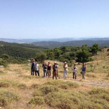 Panakton looking toward bay of Eleusis