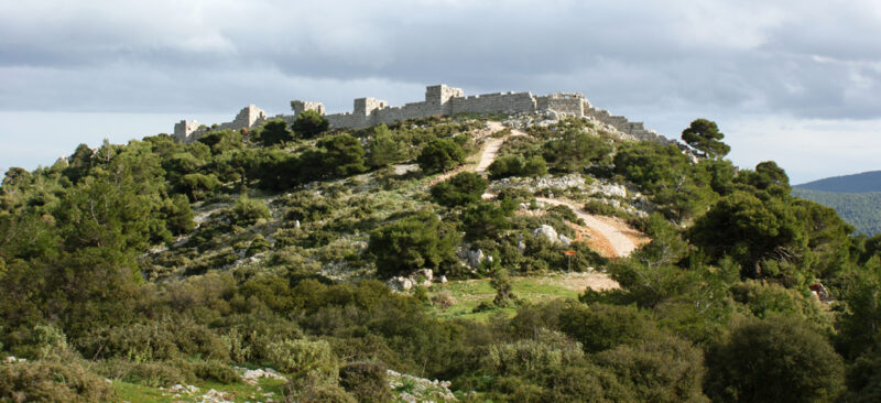 The fortress of Eleutherai, seen from the northwest